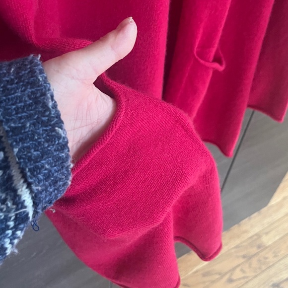 EUC Belladina made In Italy Dark Pink Wool & Cashmere - Picture 6 of 8